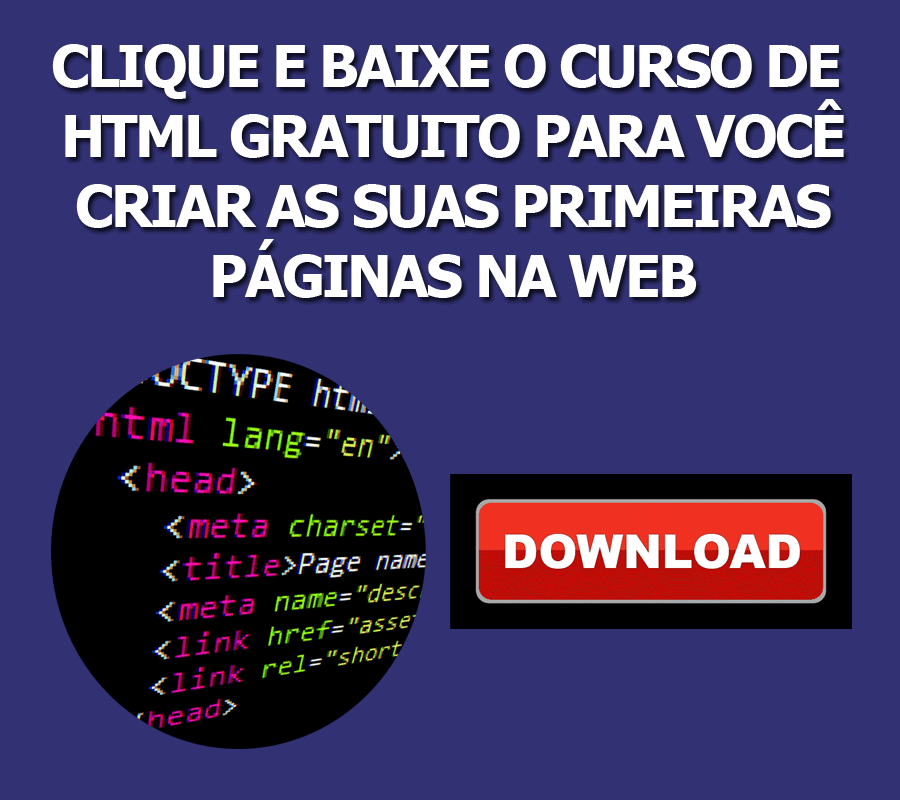 Baixe o curso de html gratuito