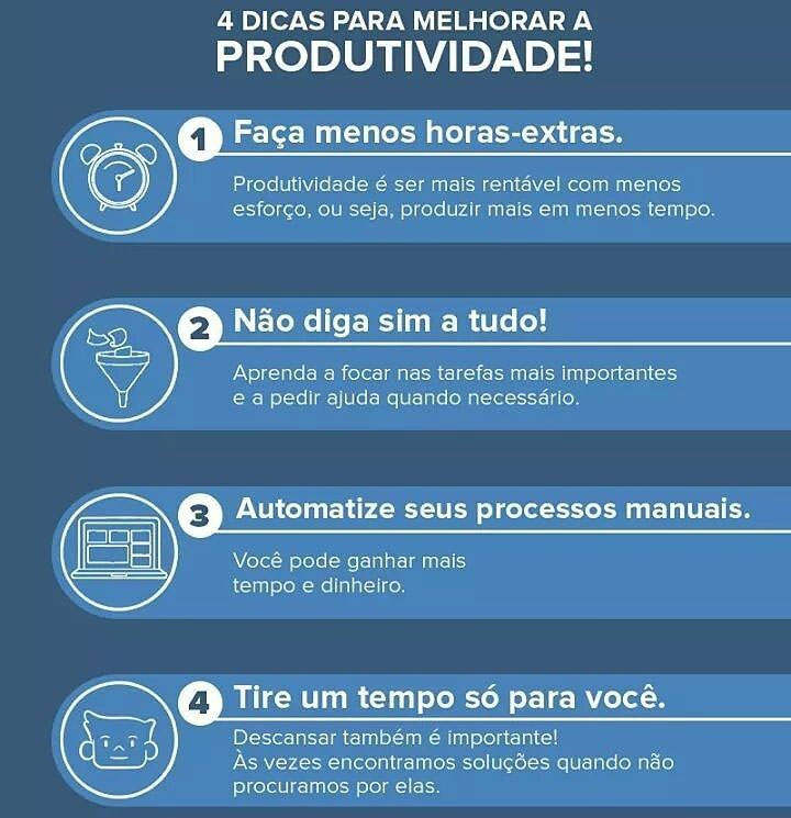 Dicas para melhorar a produtividade