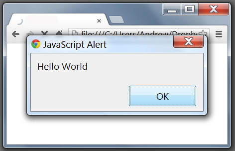 Criando um alert no JavaScript