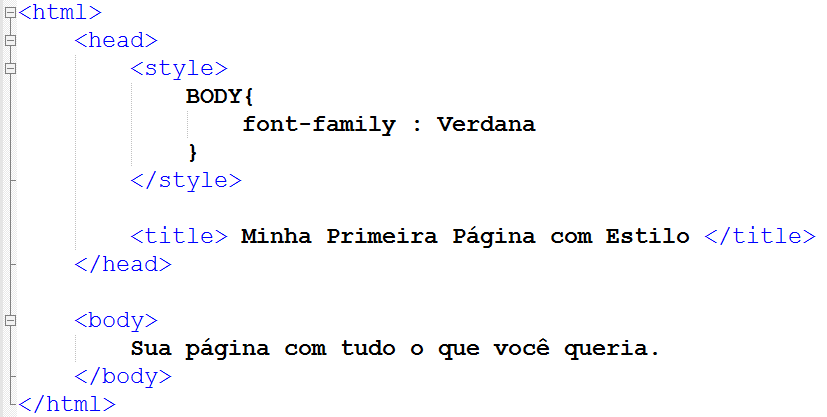 Definindo a fonte da página com CSS